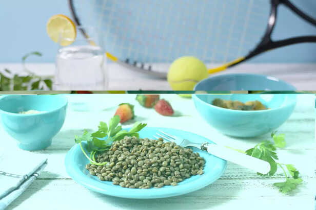 Pet Owner Preparing Vegan Food for Pet