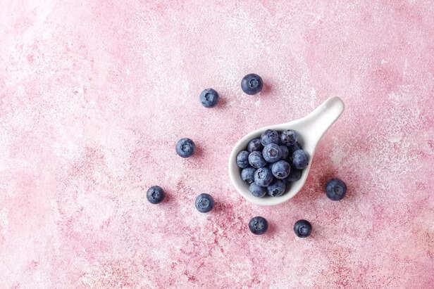 Frozen Blueberry Cubes