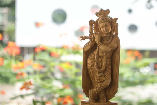 Wooden Idol of Lord Krish