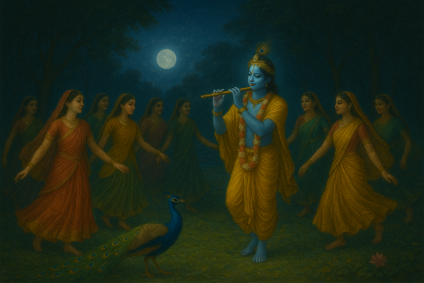 Krishna’s Moonlit Raas Le