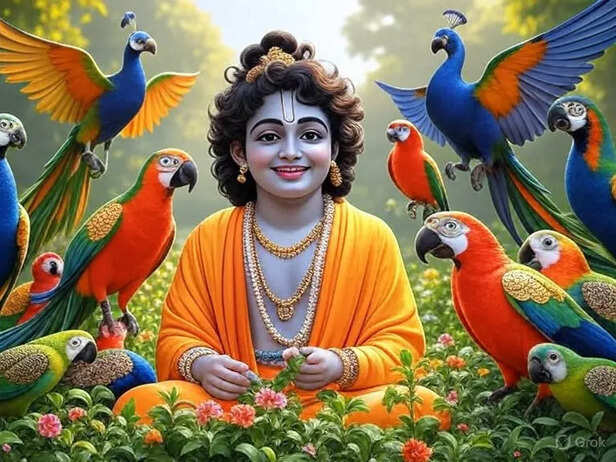 Little Krishna’s Playful 