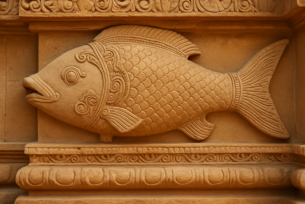 Symbol of Lord Vishnu’s M